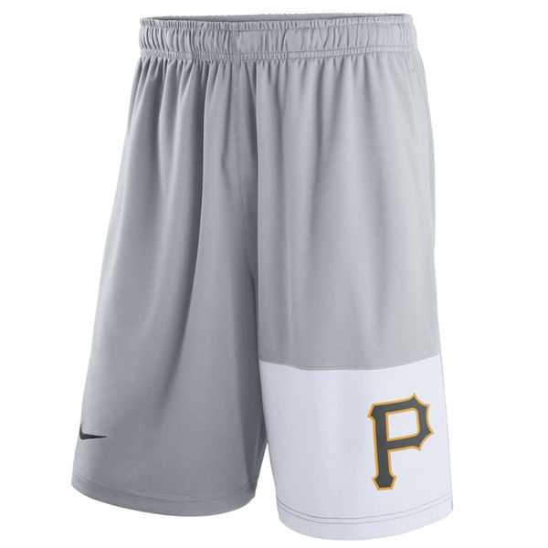 Men's Pittsburgh Pirates Nike Gray Dry Fly Shorts,We sell and wholesale Men's Pittsburgh Pirates Nike Gray Dry Fly Shorts on line form chian!